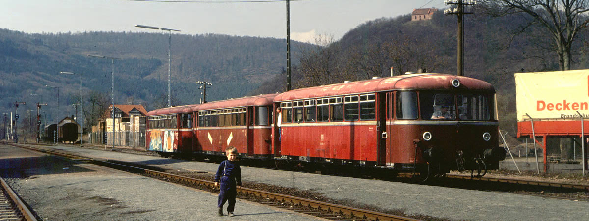 Historische Ansicht - Bahnhof Amorbach