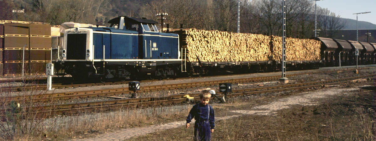 Historische Ansicht - Bahnhof Amorbach